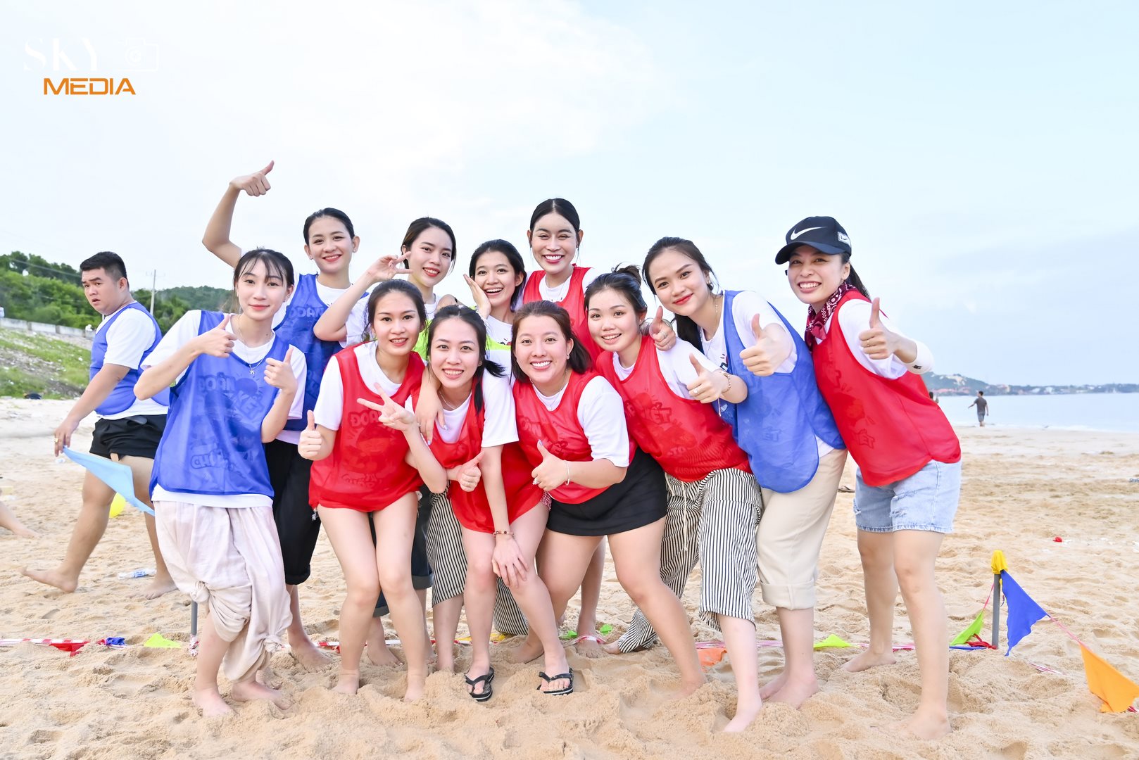 Chụp hình teambuilding Mũi Né